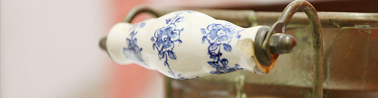 plantenbak delfts blauw