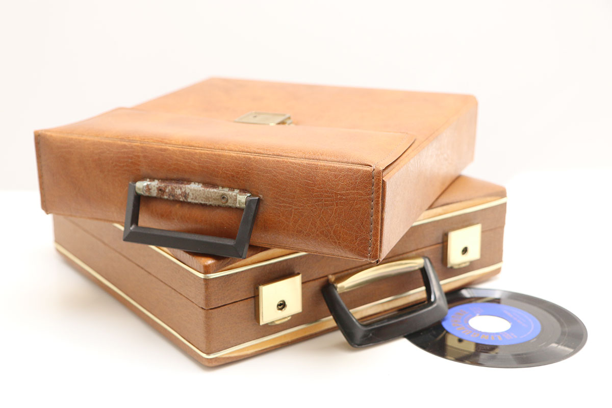 vintage platenkoffer