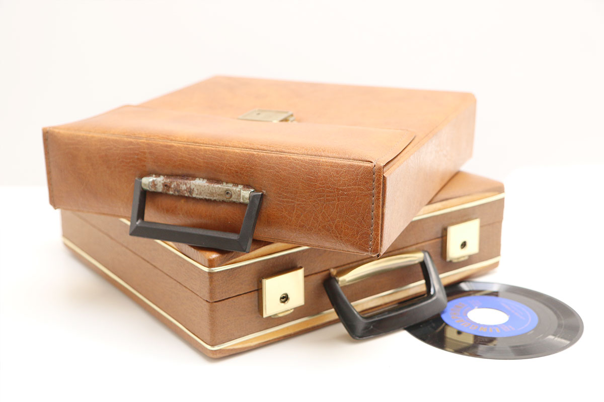 oude lp koffer