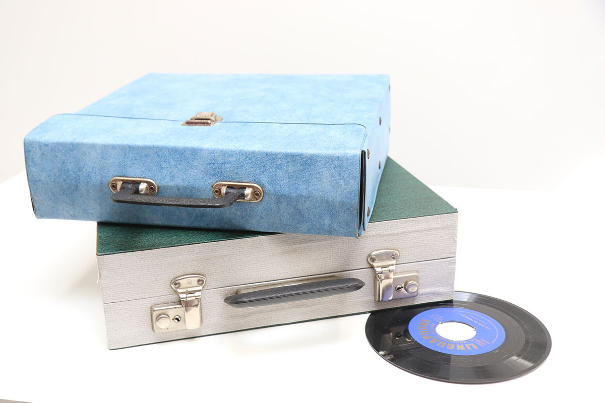 oude lp koffer