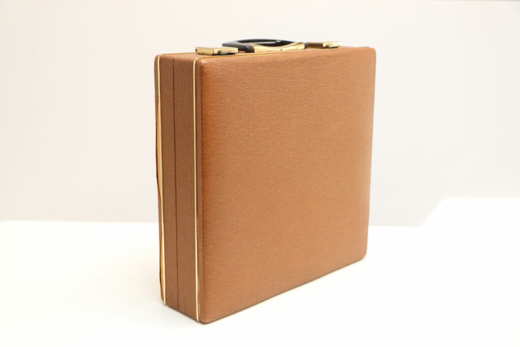 vintage platenkoffer harmonica