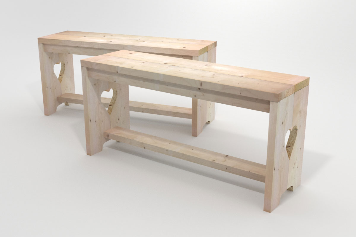 Tuinbank van steigerhout