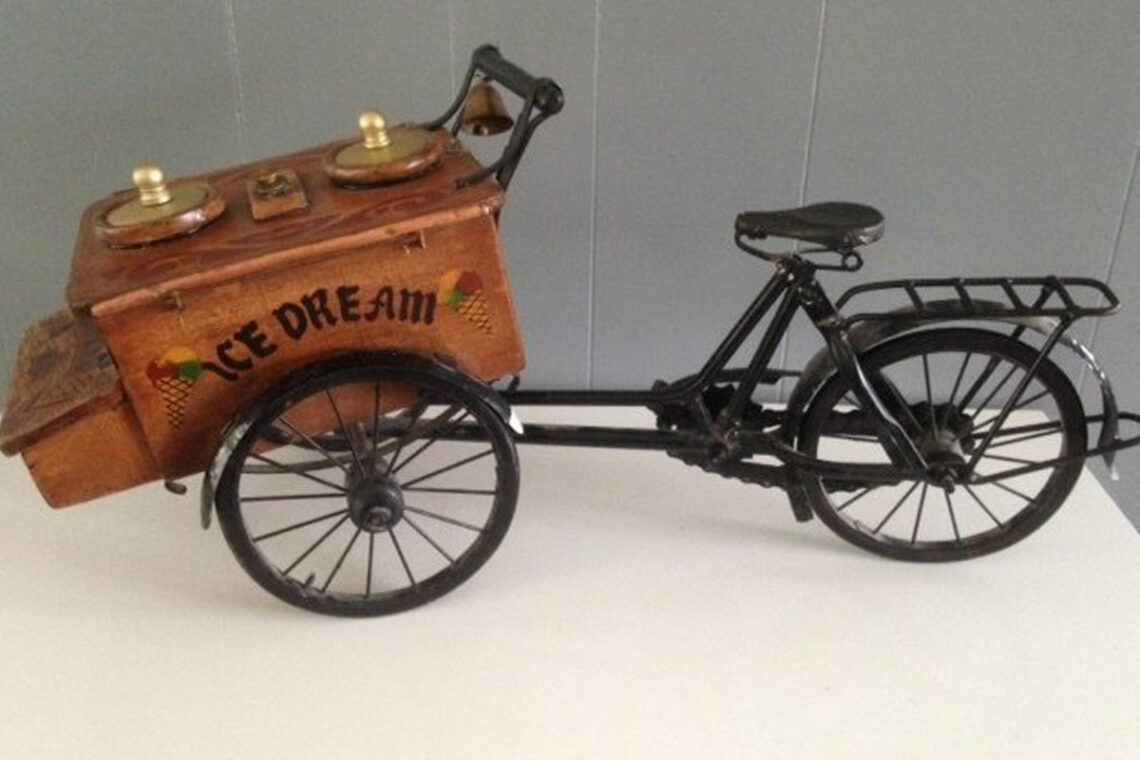 Houten decoratieve ijskar