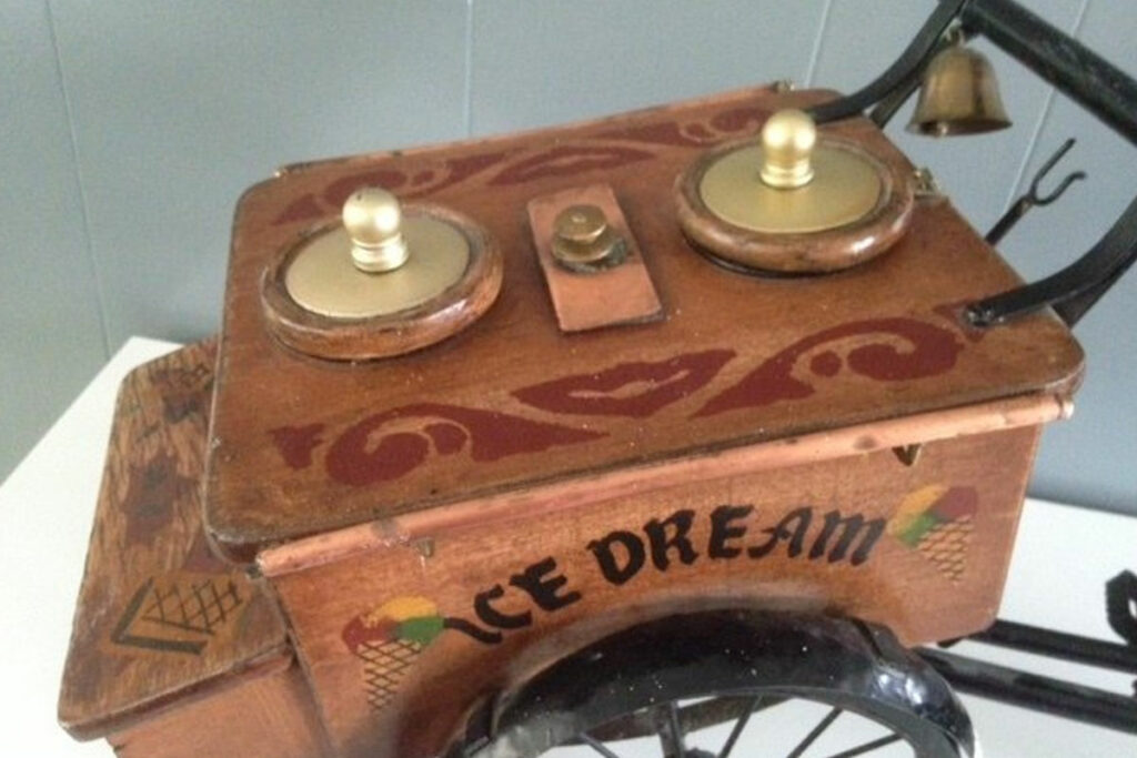 Houten decoratieve ijskar