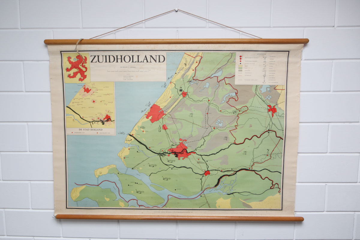 schoolkaart Zuid Holland