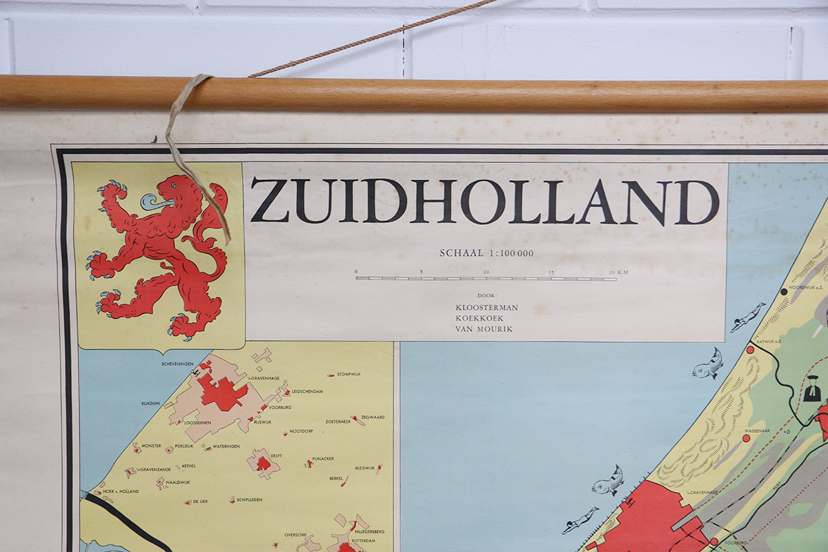 schoolkaart Zuid Holland