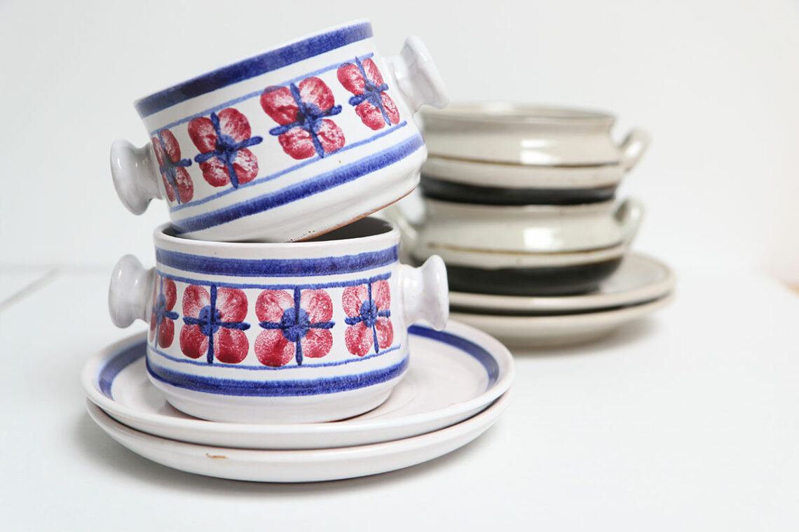 Tips voor het schoonmaken van vintage soepkommen