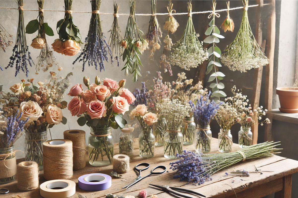 Hoe Laat je een Bloemstuk Drogen? Tips voor het Drogen en Bewaren van Bloemen