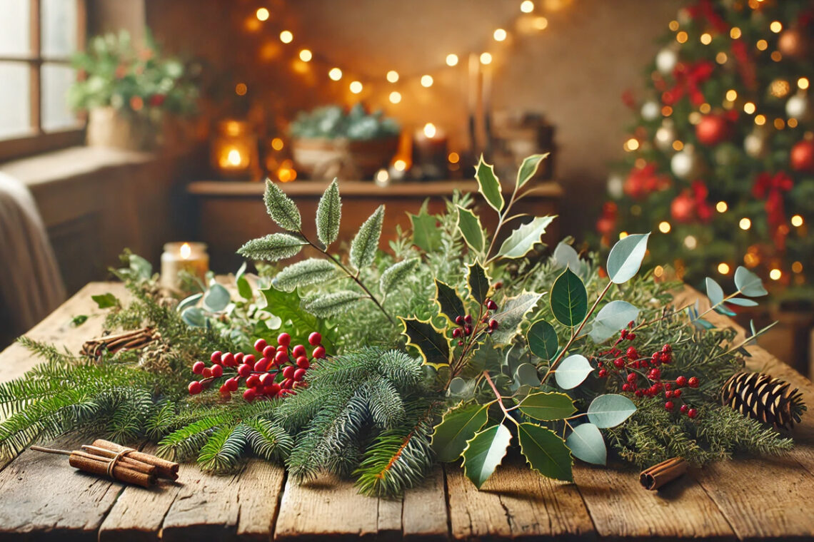 Wat voor groen gebruik je in Kerststukjes
