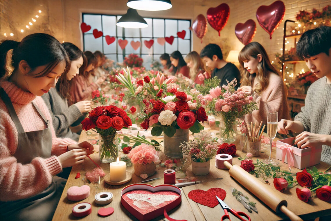 Bloemschikken workshop organiseren voor Valentijn