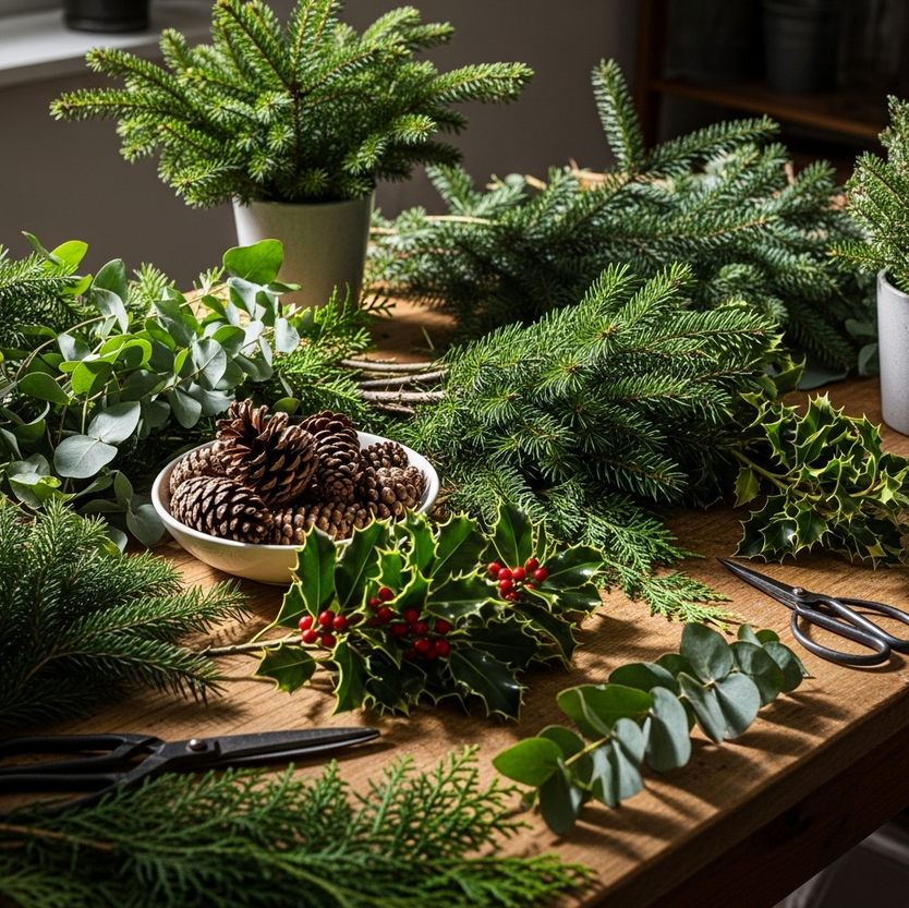 groen voor kerststukjes