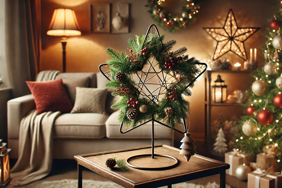 DIY: Een Kerstster Maken met een Stalen Frame voor een Unieke Feestelijke Decoratie