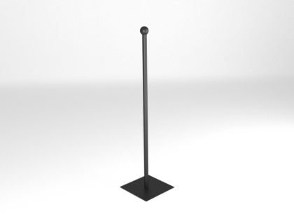 Metalen pin met bol