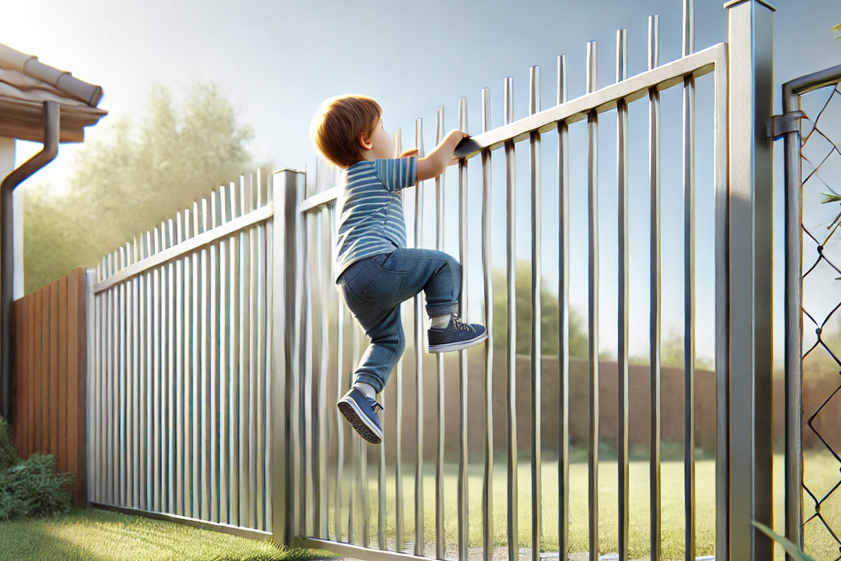 Hoe voorkom je dat kinderen over hekken klimmen?