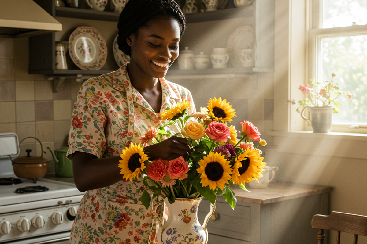 Bloemen Schikken in een Vintage Vaas