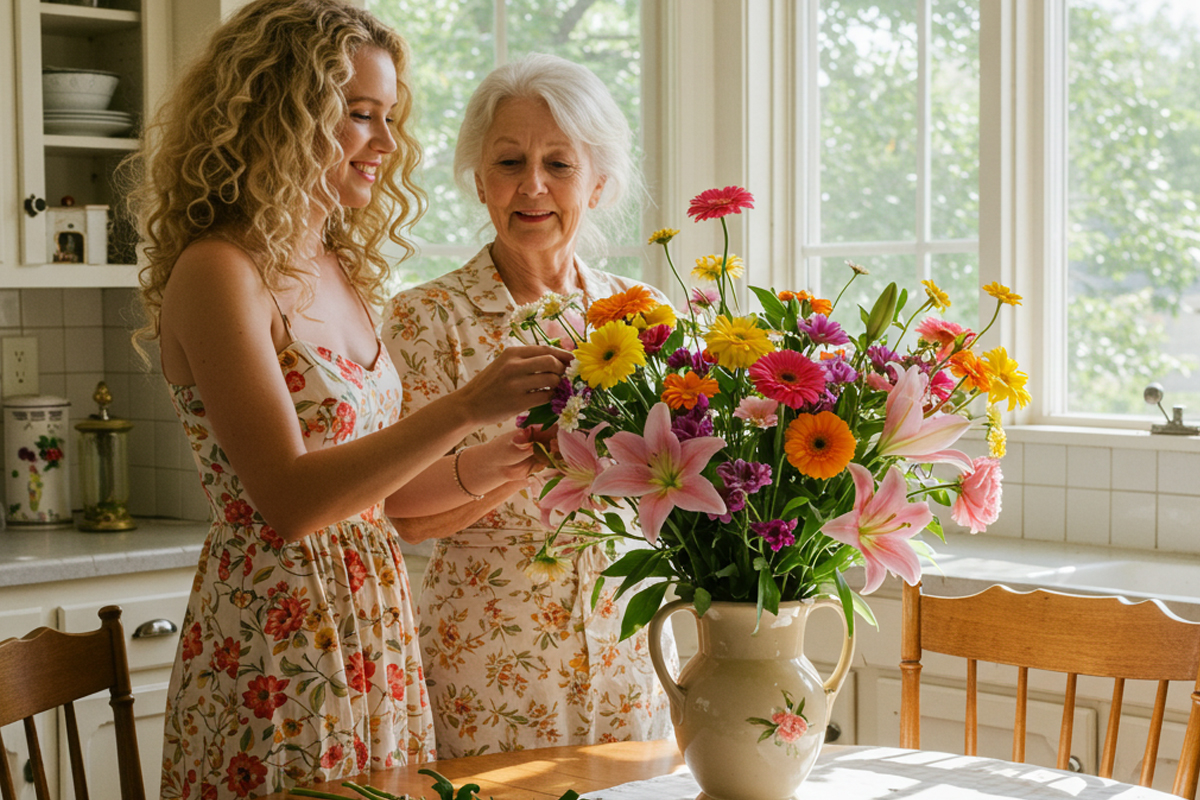 Bloemschikken met ouderen: meer dan een boeket