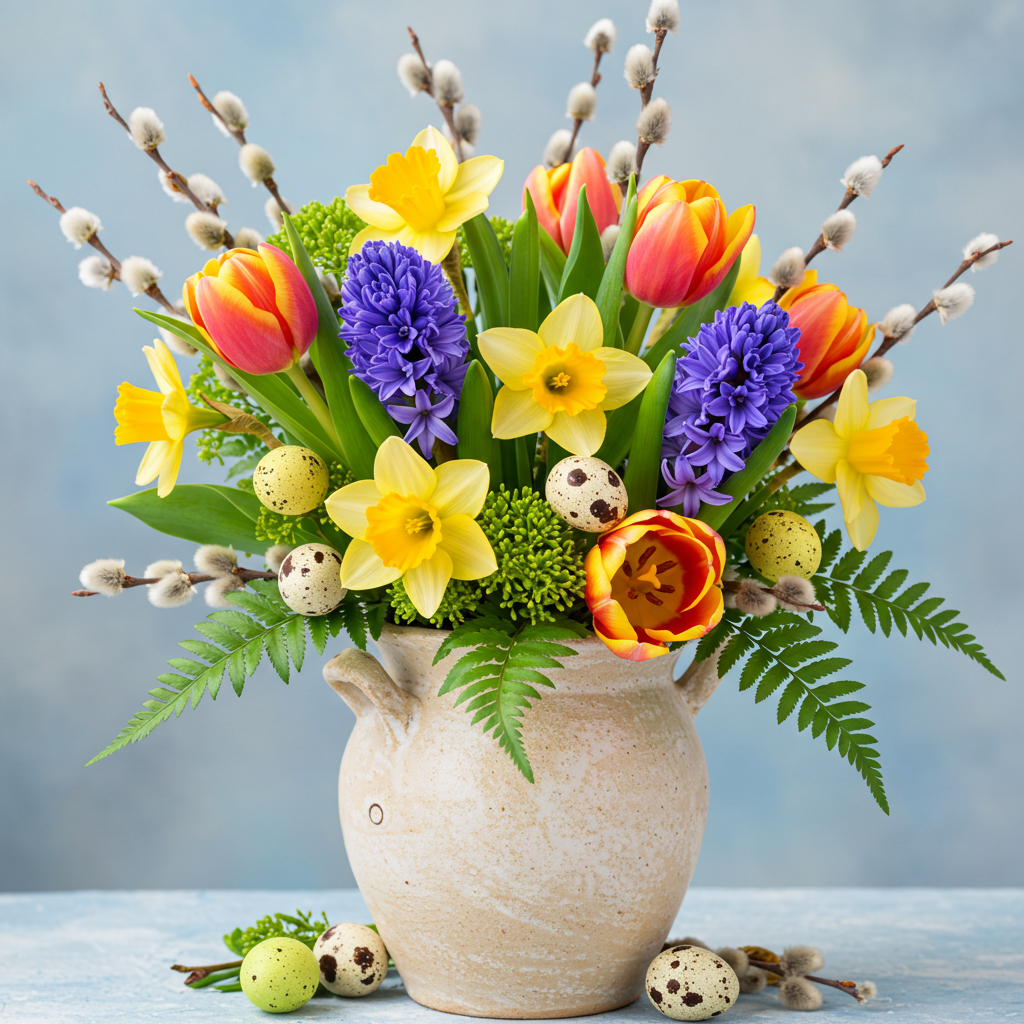 Bloemschikken voor Pasen