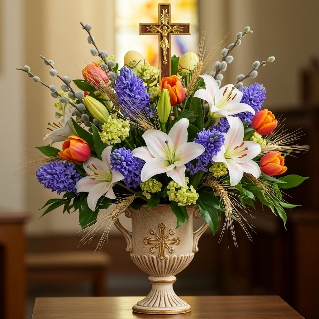 Liturgisch bloemschikken met pasen