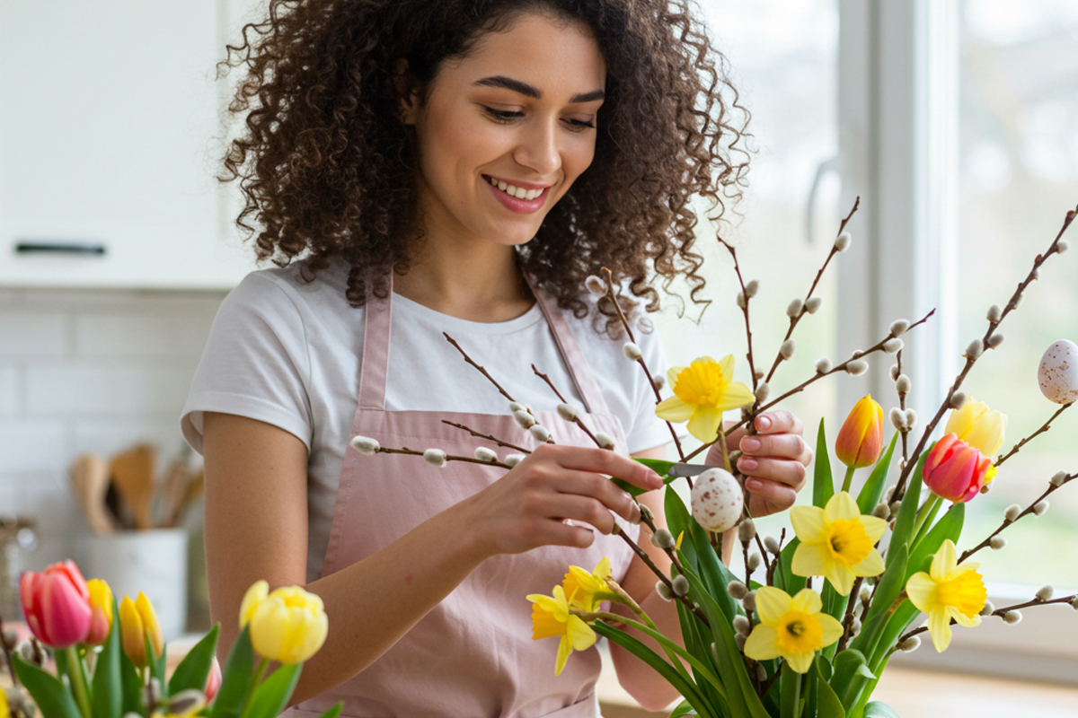 Paasstukken met takken: natuurlijk en creatief!