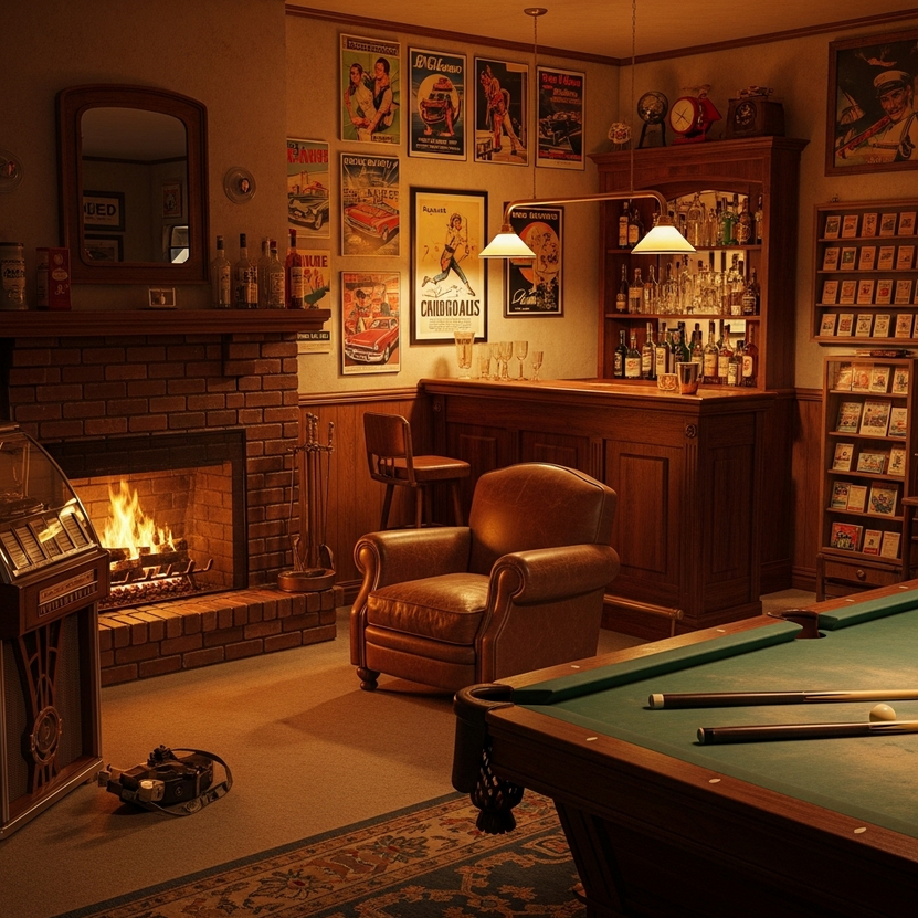 Vintage mancave
