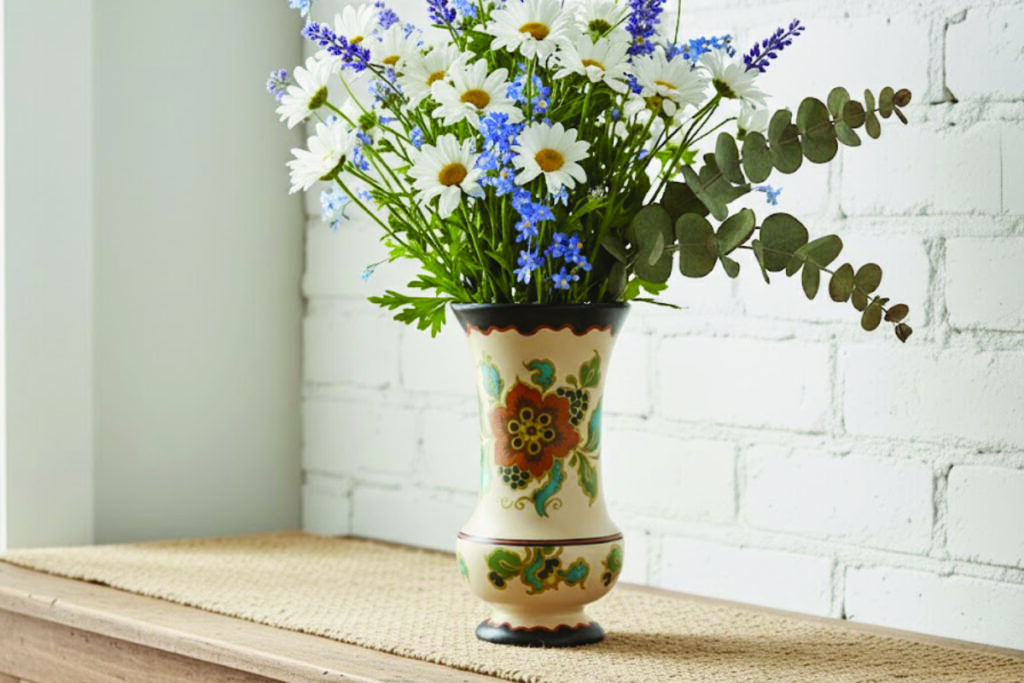 Welke bloemen in vintage vazen