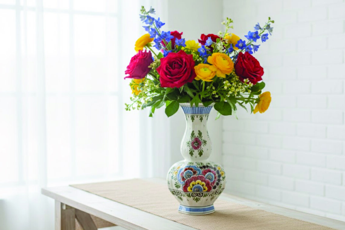 Welke bloemen in vintage vazen