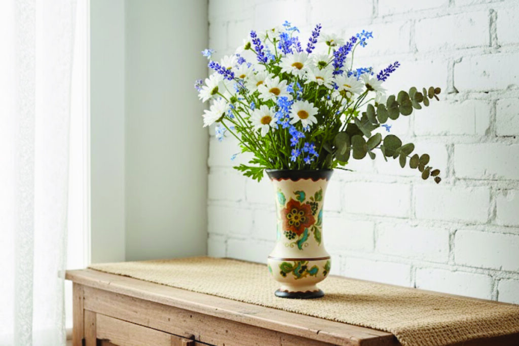 Welke bloemen in vintage vazen