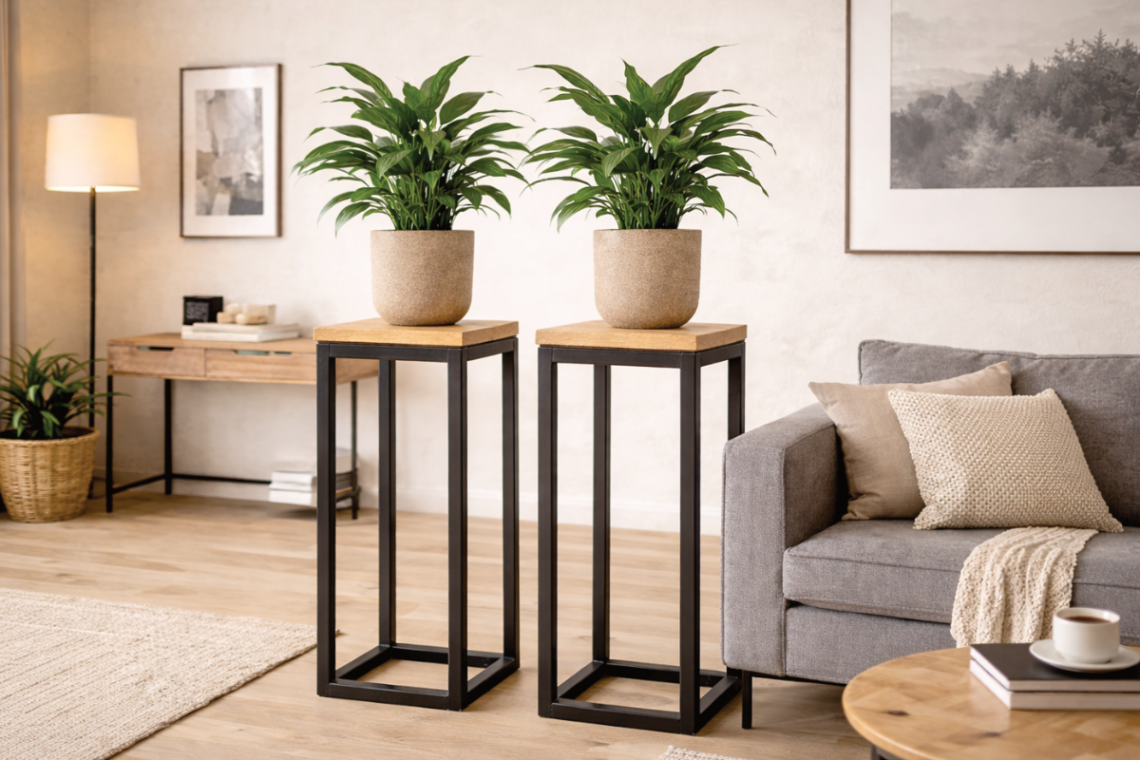 Industriële stalen zuil