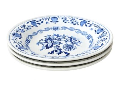 Vintage Boch soepbord Zwiebel blauw