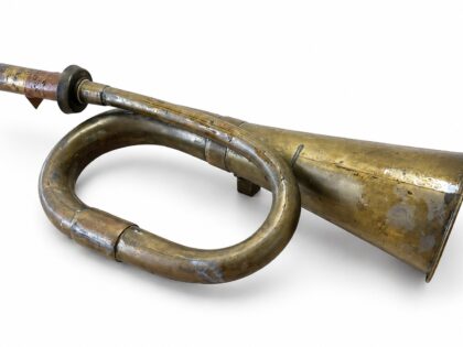 Vintage messing toeter met lus 1