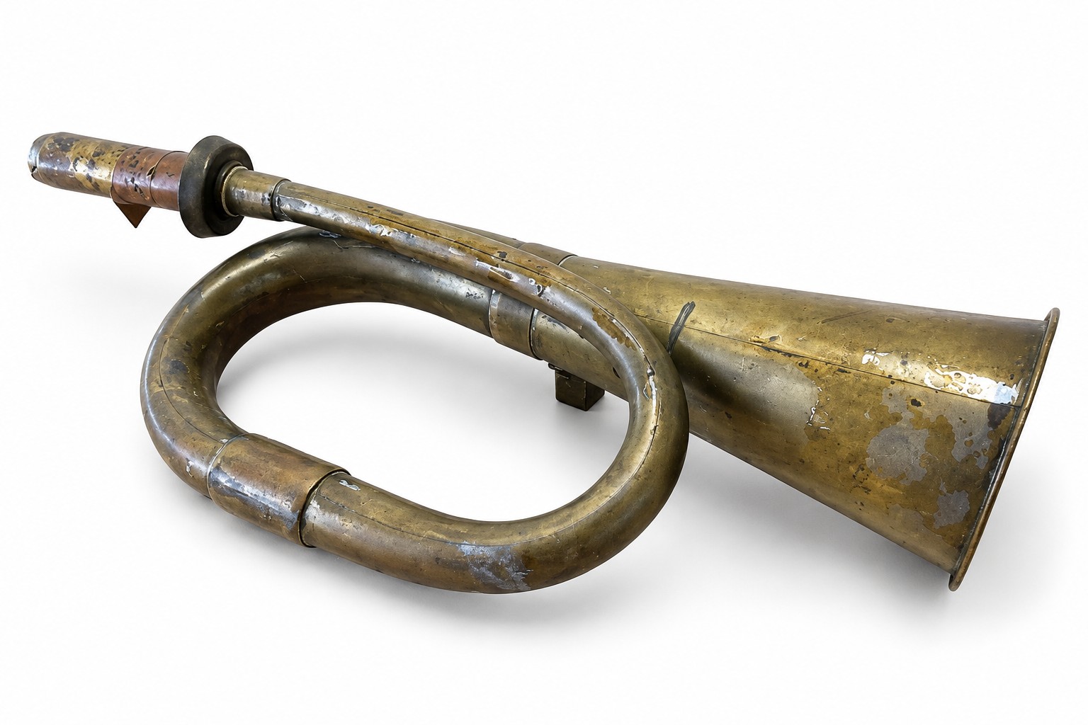 Vintage messing toeter met lus 1